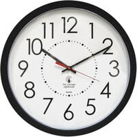 The Chicago Lighthouse 67801103 14 1/2" Electric Contemporary Black Clock