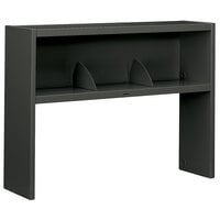 HON 386548NS 38000 Series Charcoal Steel Stack-On Open Shelf Hutch - 48" x 13 1/2" x 34 3/4"