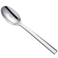 Oneida Chef's Table Mirror by 1880 Hospitality B678SPTF 9" 18/0 Stainless Steel Heavy Weight PCD Slotted Serving Spoon - 12/Case