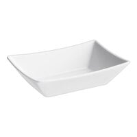 Tablecraft 20028W Better Burger 3 3/8" x 5" White Melamine Serving Basket