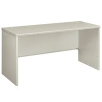 HON 38922B9Q 38000 Series 60" x 24" x 30" Silver Mesh / Light Gray Laminate Desk Shell