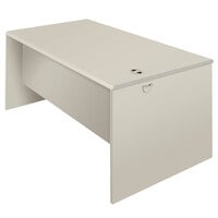 HON 38932B9Q 38000 Series 60" x 30" x 30" Silver Mesh / Light Gray Laminate Desk Shell