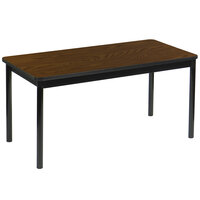 Correll 30 inch x 48 inch Walnut Lab Table - 36 inch Height
