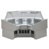 Federal SQ-RIC45SS Stainless Steel Self Service Glass Refrigerated Deli Case - 45 Degree Inside Corner