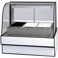 Federal Industries CG5048HD 50" Full Service Heated Display Case with Curved Front - 120/208-240V