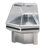 Federal SQ-ROC90 Stainless Steel Full Service Glass Refrigerated Deli Case - 90 Degree Outside Corner