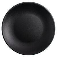 Tuxton VBA-071 TuxTrendz Zion Matte Black 7 1/8 inch Coupe China Plate - 36/Case