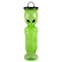 28 oz. Green Alien Bottle with Lid and Straw - 36/Case