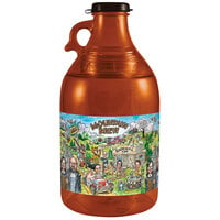 54 oz. Plastic Mountain Brew Soda Growler - 30/Case