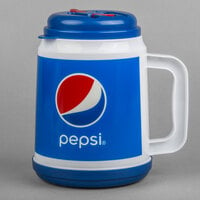 32 oz. Pepsi™ Mini Tanker with Spout, Straw, and Lid - 24/Case