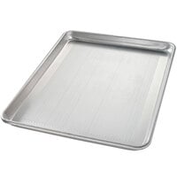 Chicago Metallic 40857 Half Size 18 Gauge 12 7/8 inch x 17 13/16 inch Wire in Rim Aluminum Perforated Sheet Pan