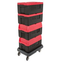 Metro Mightylite Top Loading Full Size Insulated EPP Pan Carrier Kit with 4 Carriers and Dolly