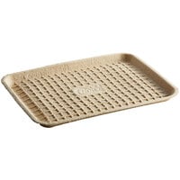 EcoChoice 9 inch x 12 inch Molded Fiber / Pulp Rectangle Tray - 125/Pack