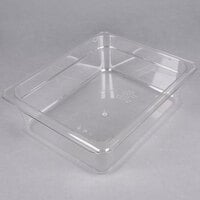 Cambro 24CW135 Camwear 1/2 Size Clear Polycarbonate Food Pan - 4 inch Deep