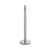 Lavex Janitorial 40" Stainless Steel Free Standing Smoker Pole and Base