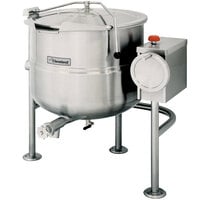 Cleveland KDL-40-T 40 Gallon Tilting 2/3 Steam Jacketed Direct Steam Kettle