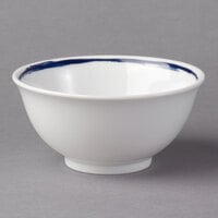Schonwald 9336664-63075 Shabby Chic 10 oz. Dark Blue Round Porcelain Bowl - 12/Case
