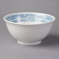 Schonwald 9336664-63072 Shabby Chic 10 oz. Structure Blue Round Porcelain Bowl - 12/Case