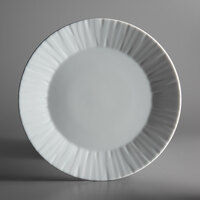 Schonwald 9360076 Character 10 1/4 inch White Round Porcelain Plate - 6/Case