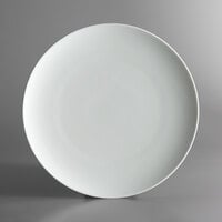 Schonwald 9121229 Allure 11 1/2 inch Bone White Porcelain Flat Coupe Plate - 6/Case