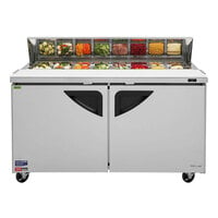 Turbo Air TST-60SD-N 60 inch Super Deluxe 2 Door Refrigerated Sandwich Prep Table