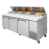 Turbo Air TPR-93SD-N 93 inch Super Deluxe Refrigerated Pizza Prep Table
