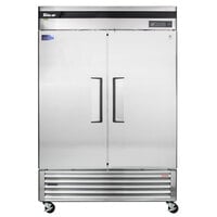 Turbo Air TSR-49SD-N6 Super Deluxe 54 inch Bottom Mounted Solid Door Reach-In Refrigerator with LED Lighting