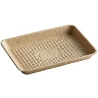 EcoChoice 8" x 6" Molded Fiber / Pulp Rectangular Tray - 500/Case