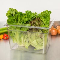 Cambro 28CW135 Camwear 1/2 Size Clear Polycarbonate Food Pan - 8 inch Deep