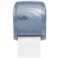 San Jamar T8090TBL Oceans Essence Hands Free Paper Towel Dispenser - Arctic Blue