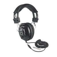 AmpliVox SL1002 Black Deluxe Stereo Headphones with Mono Volume Control