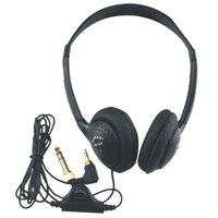 AmpliVox SL1006 Black Personal Multimedia Stereo Headphones with Volume Control