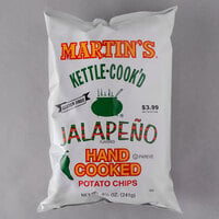 Martin's 8.5 oz. Bag Jalapeno Kettle-Cook'd Potato Chips - 9/Case