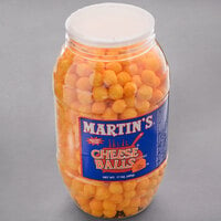 Martin's 17 oz. Cheese Balls Barrel - 6/Case