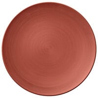 Villeroy & Boch 16-4070-2595 Copper Glow 12 1/2 inch Copper Premium Porcelain Flat Coupe Plate - 6/Case