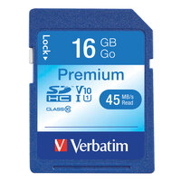 Verbatim 96808 Premium 16 GB SDHC UHS-I V10 Class 10 Memory Card