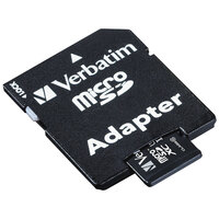Verbatim 44085 Premium 128 GB MicroSDXC UHS-I Class 10 Memory Card with Adapter