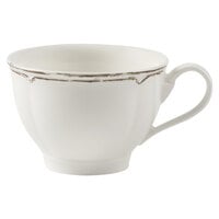 Villeroy & Boch 16-4059-1270 La Scala Patina 7.5 oz. White Premium Porcelain Cup - 6/Case