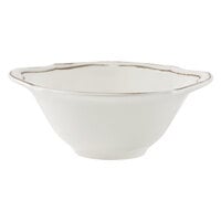 Villeroy & Boch 16-4059-2510 La Scala Patina 10.25 oz. White Premium Porcelain Cream Soup Cup - 6/Case