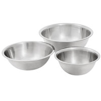 Choice Standard Weight Stainless Steel Mixing Bowls - 3/Set