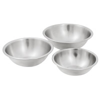 Choice Heavy Weight Stainless Steel Mixing Bowls - 3/Set