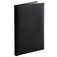 H. Risch, Inc. OM-4V Oakmont 5 1/2" x 8 1/2" Customizable 4-Panel Menu Cover with Album Style Corners