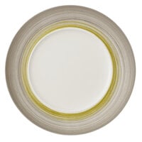 Villeroy & Boch 16-4038-2796 Amarah 11 1/4" Reed Premium Porcelain Flat Coupe Plate with 7" Well - 6/Case