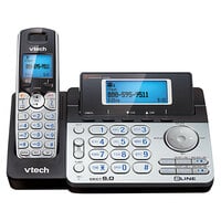 Vtech DS6151 Black / Silver 2 Line Cordless Answering System