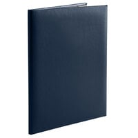 H. Risch, Inc. OM-2V Oakmont 8 1/2" x 11" Customizable 2-Panel Menu Cover with Album Style Corners