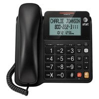 AT&T CL2940 Black 1 Line Corded Phone with Extra Large Display and Buttons