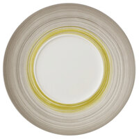Villeroy & Boch 16-4038-2795 Amarah 11 1/4" Reed Premium Porcelain Flat Coupe Plate with 5 1/2" Well - 6/Case