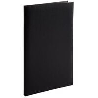 H. Risch, Inc. OM-4V Oakmont 8 1/2" x 14" Customizable 4-Panel Menu Cover with Album Style Corners