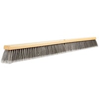 Carlisle 3621953623 36 inch Push Broom Head with Gray Flagged Bristles