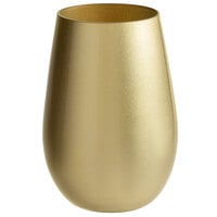 Stolzle 3520012T/2583 Glisten 16.5 oz. Gold Stemless Wine Glass / Tumbler - 6/Case